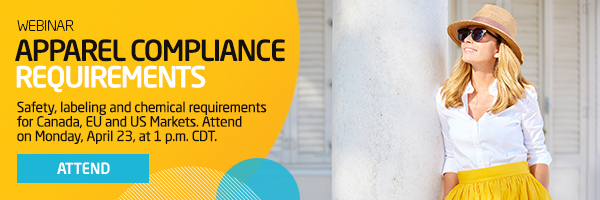 Join us for a webinar: Apparel Compliance Requirements for Canada, EU and US Markets