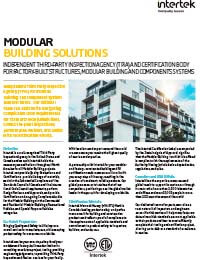 Modular Building Solutions