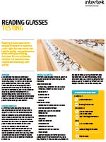 Reading Glasses Testing