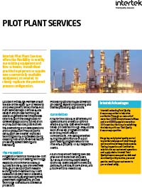 Pilot Plant Services Brochure (PDF)