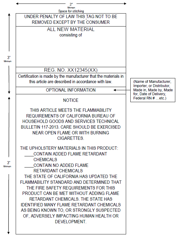 label california labels furniture flammability example examples pdf goods services bureau appear household starting jan bhgs dca industry gov source